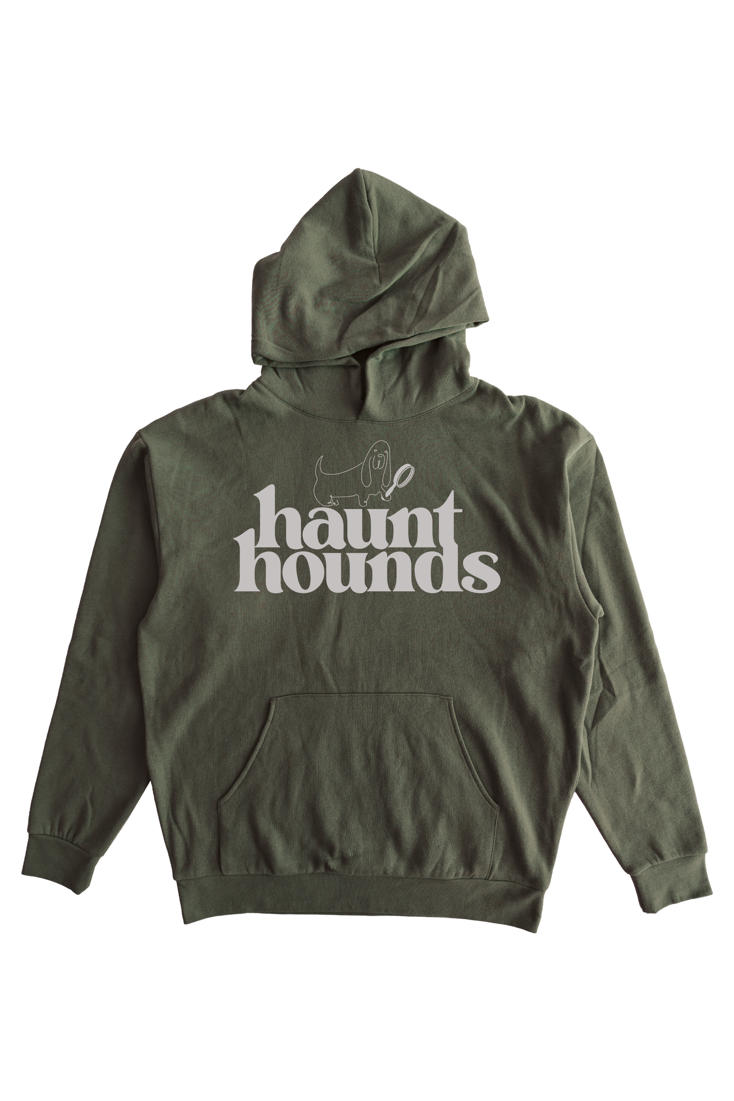 PREMIUM - HAUNT HOUNDS HOODIE OLIVE