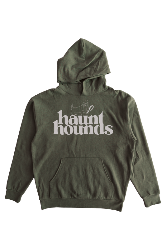 PREMIUM - HAUNT HOUNDS HOODIE OLIVE